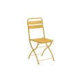 Modern Yellow Metal Folding Chair